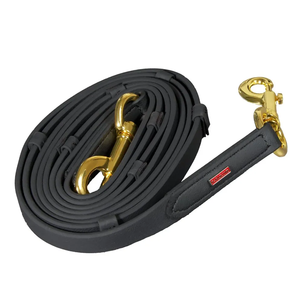Riendas SuperStrap con topes Black/Brass 250 de Material No Marcante