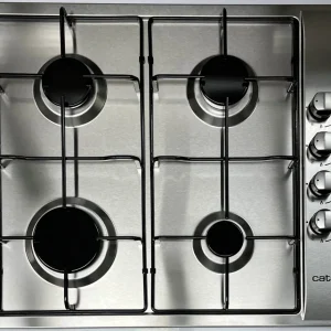 Tope de gas Cata en Acero inox Steel 24" Enamel