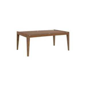 Walnut Grove Glass Top Dining Table