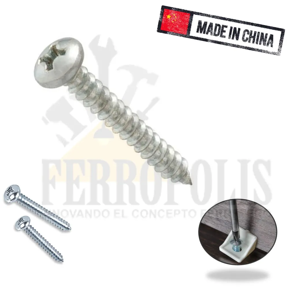 TORNILLO AUTOROSCANTE 10 x 11/4" ( x100PCS ) con Rosca Fina