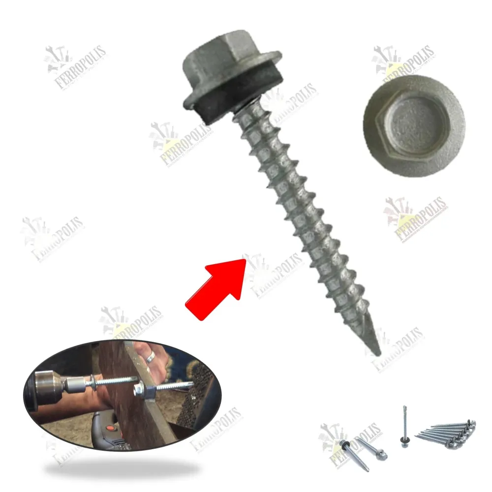 Tornillo de Máquina TORNILLO AUTOPERFORANTE HEXAGONAL 8 x 1/2" (GR ≈ 12PCS APROX)