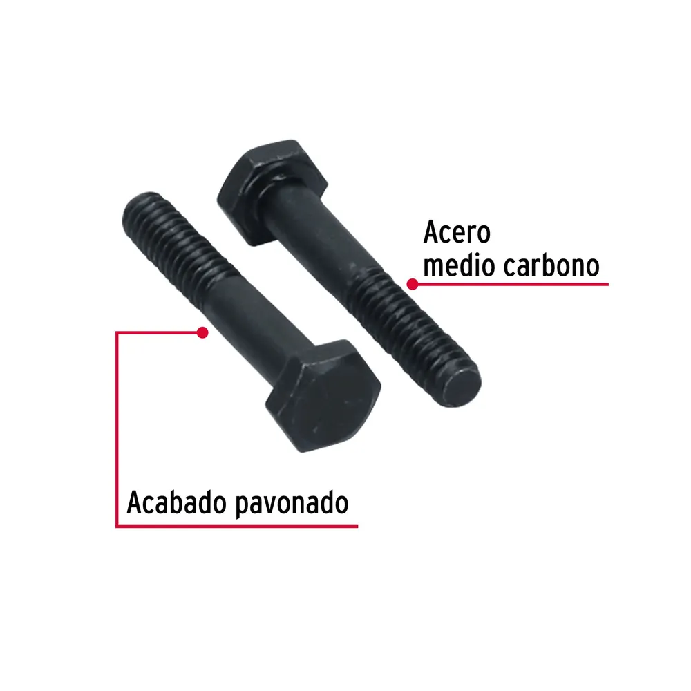 Profesional Industrial TORNILLO DE ACERO, GRADO 5, 1/4 X 1 1/2" CAJA C/80 PZAS