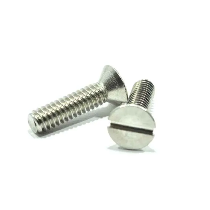 Tornillo Autorroscante Tornillo Cabeza Plana Inoxidable - 6-32 x 3/8"