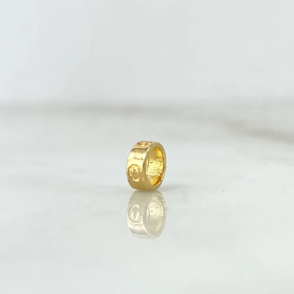 Herraje Tornillo 0.25gr / 0.5cm / Circulo Oro Amarillo © con 5 Cabezales