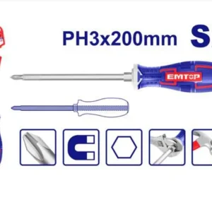 Sonda Periodontal EMTOP DESTORNILLADOR GOLPE ESTRELLA PH3 X 200MM - EGTSPH3200
