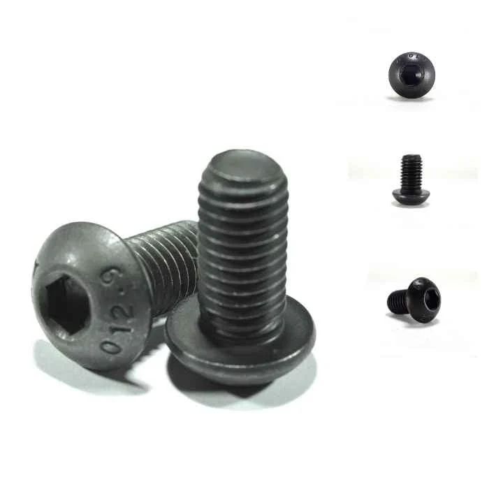 Tornillo Socket Boton Negro NC - 1/2-13 x 4 Auto-taladrante