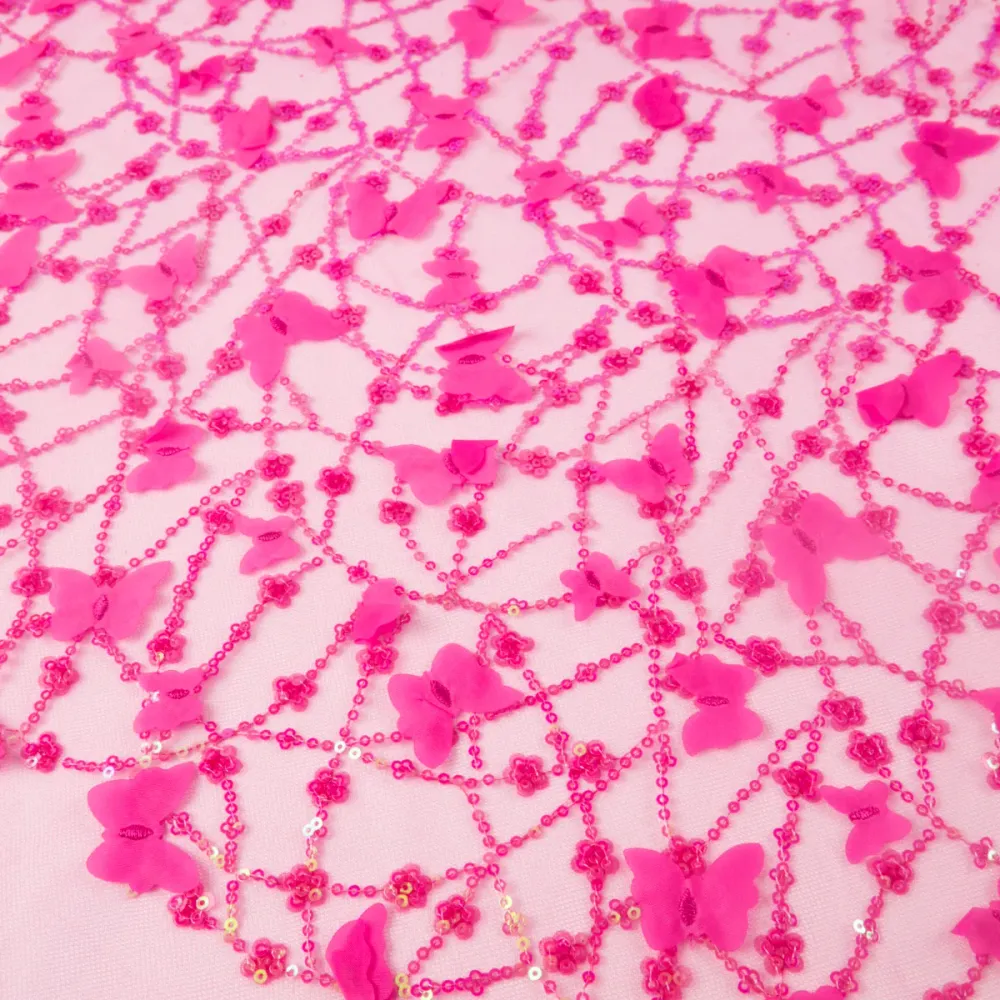 TUL LOLA MAGENTA FLOR CACTUS MARIPOSAS para Madera y Metal