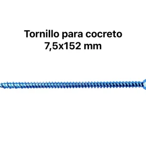 Tornillo para concreto 7,5x152 mm