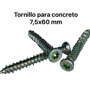 Tornillo para concreto 7,5x62 mm