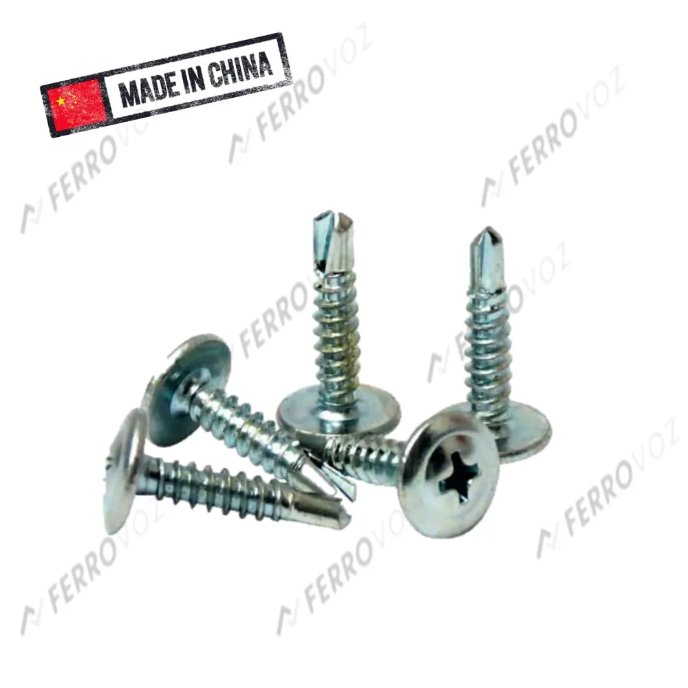 Fijación Roscada TORNILLO WAFER 8 X 1" ( x 10 und )