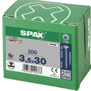 Unión con Cabeza Hex Spax para madera torx 3.5 x 30 mm T20