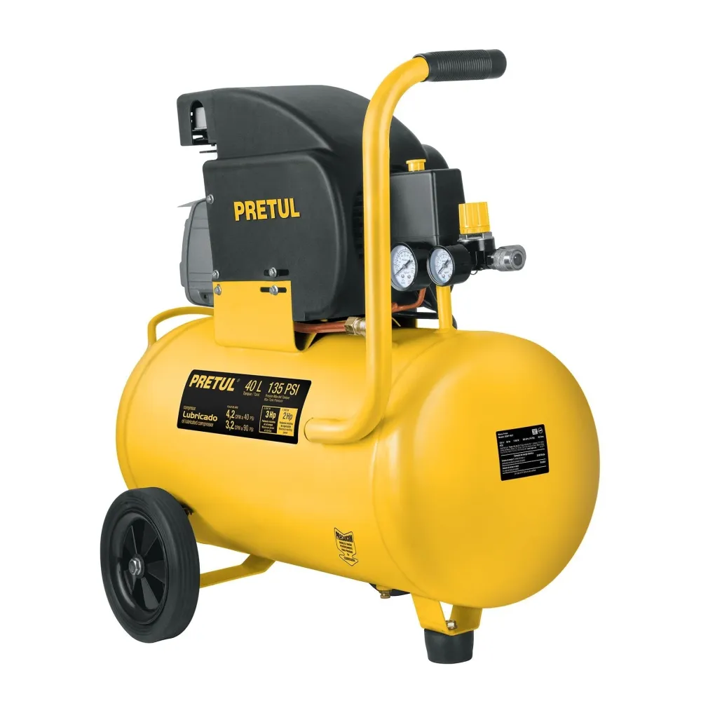 Compresor, 20 L, 3-1/2 HP (potencia máxima), 120 V, Pretul con Salida HART