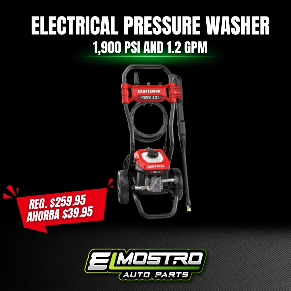Manómetro Digital Electrical Pressure Washer Craftsman 1,900 PSI- (máquina presión de agua)