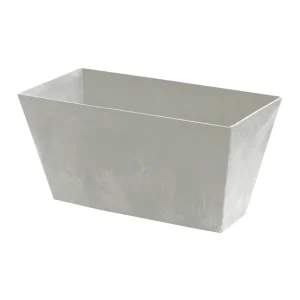 Maceta Tubus Case Beton Effect 12L., Dimensiones (Mm) 400X216X200, Color Hormigón