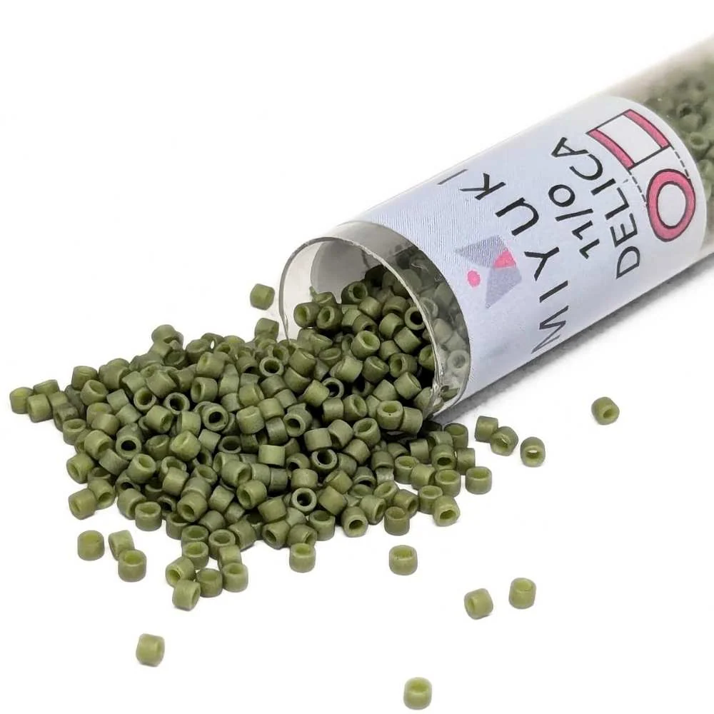 DB0391 Tubo Miyuki Delica 11/0 Apagado Opaque Olive 7,2gr.