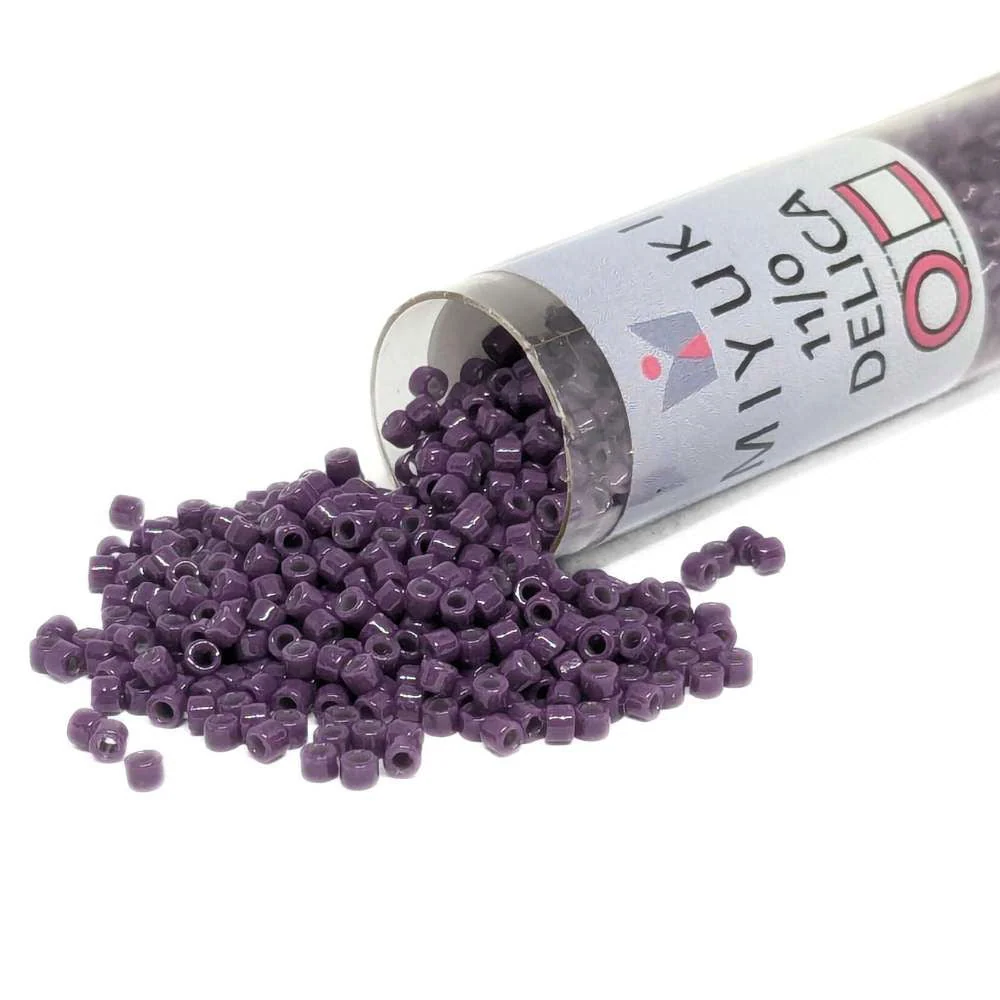 DB2360 Tubo Miyuki Delica 11/0 Duracoat Opaco Dark Purple 7,2gr.