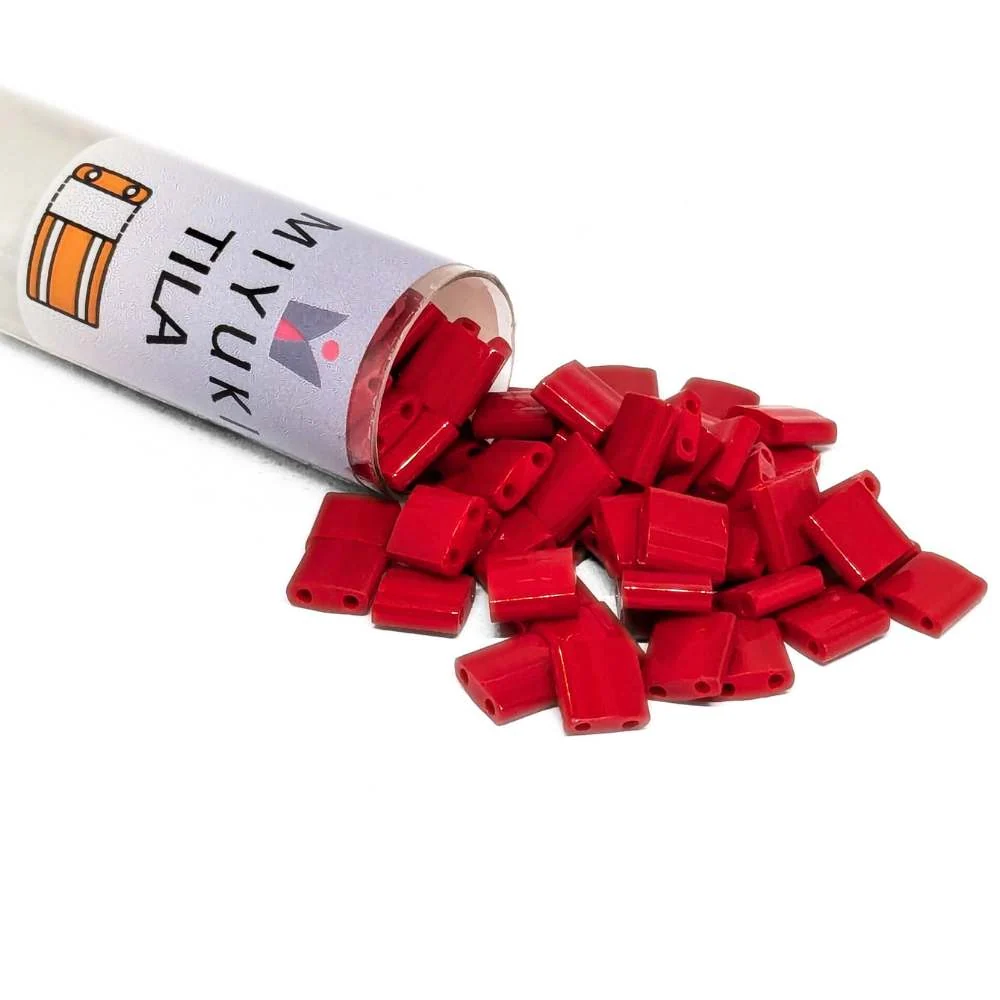 Miyuki Tila 408 - Cubriente Red - Tubo 7,2gr. de Grado Alimenticio (FDA)
