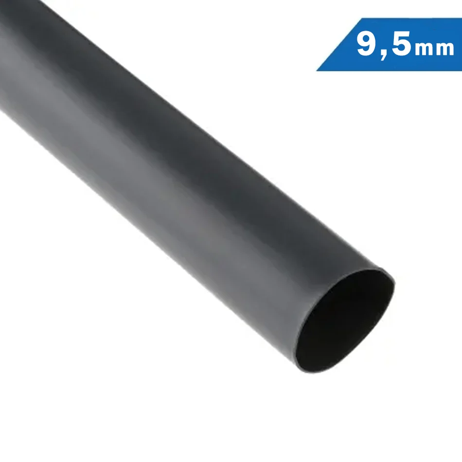 Tubo Termo retráctil Poliolefina 9,5mm Negro con Contactos Bañados en Oro