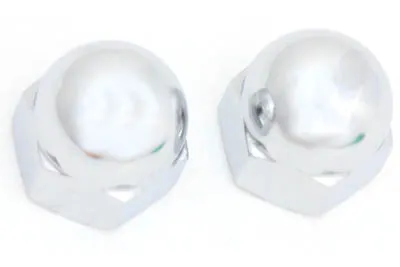 3/4" Chrome Axle Nut Kit Acorn Style Harley-Davidson