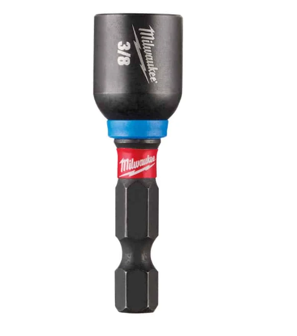 Destornillador de tuercas magnético SHOCKWAVE™ 3/8″ X 1-7/8″ Milwaukee con Superficie Antideslizante