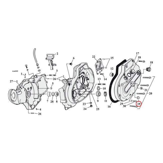 Tuerca de Seguridad 1/2-13 Nuez Bellota Chr. Para Harley-Davidson
