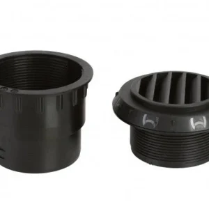 Respiradero con tuerca de unión / abierto / 60 mm Acero Inoxidable 316