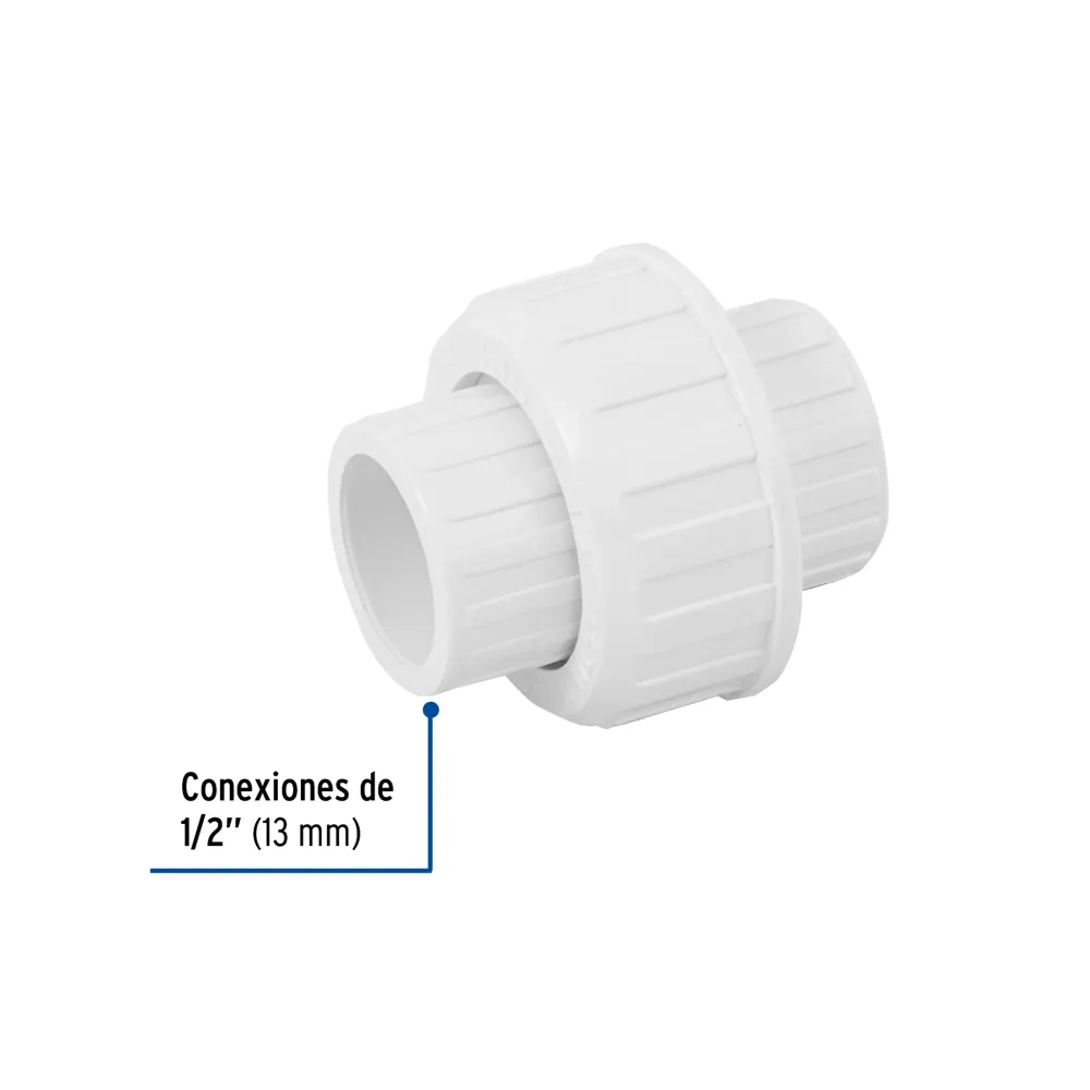 Tuerca Ciega Tuerca unión lisa de pvc 1/2", foset PVC-971