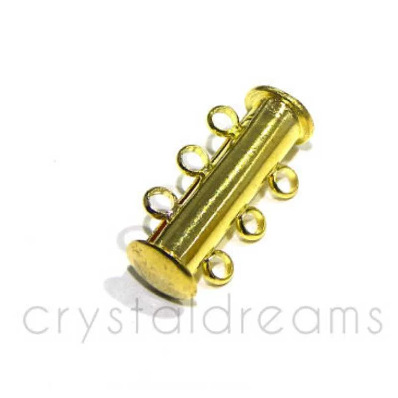Cierre Enganche presión 6 anillas 20x6mm - Golden para Aplicaciones Pesadas