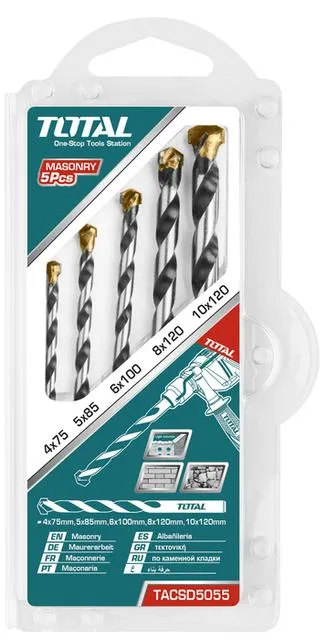 Jeux 6 meche acier - pour metaux HSS con Arandela de Presión