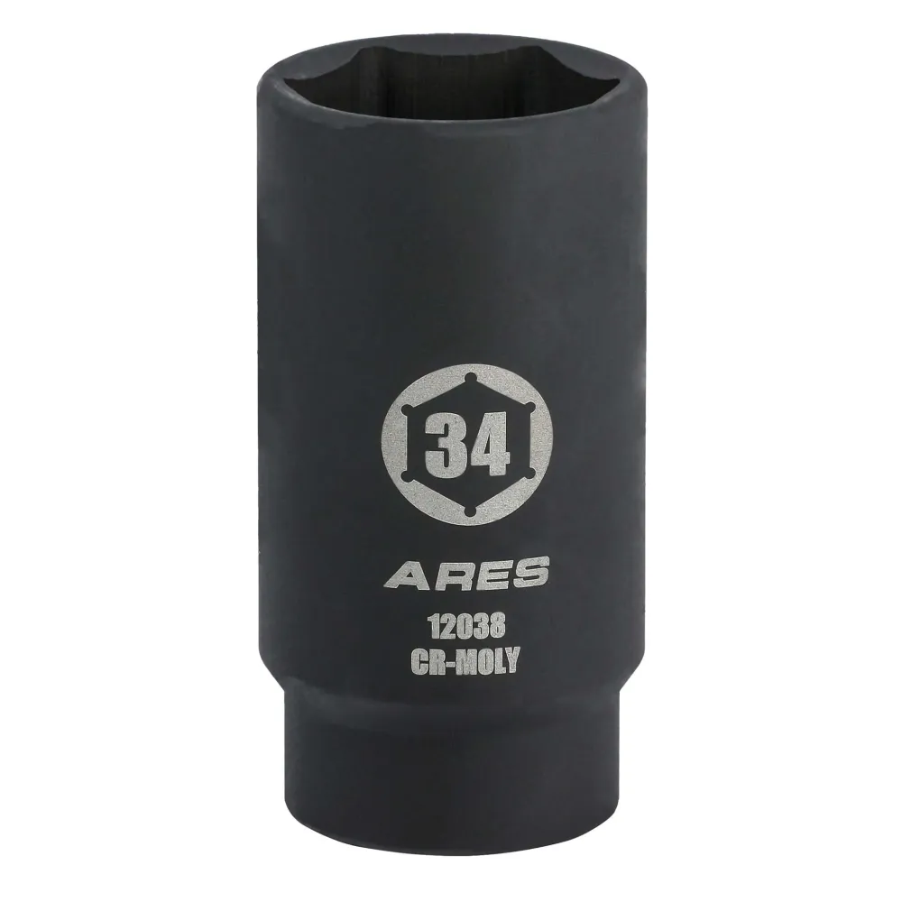 Tuerca Autoblocante ARES 12038 - Dado para tuerca de eje de 34 mm (6 puntas)