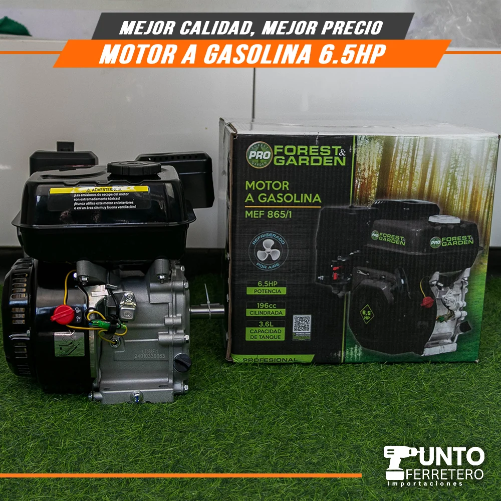 Tuerca de Seguridad motor 4 tiempos gasolinero 6.5hp forest & Garden (multifuncional)