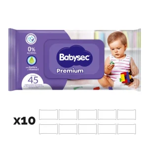 Babysec Toallas Húmedas Privilegiado 10 x 45 unid