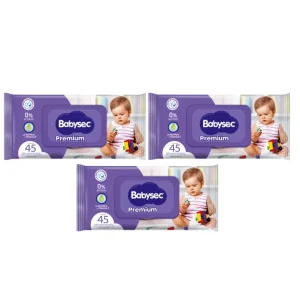 Babysec Toallas Húmedas Superior 3 x 45 unid