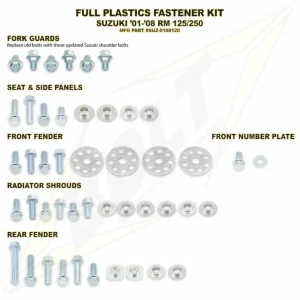 Profesional Certificado Kit tornillerí de plástica Bolt SUZ 01-08 RM125/250