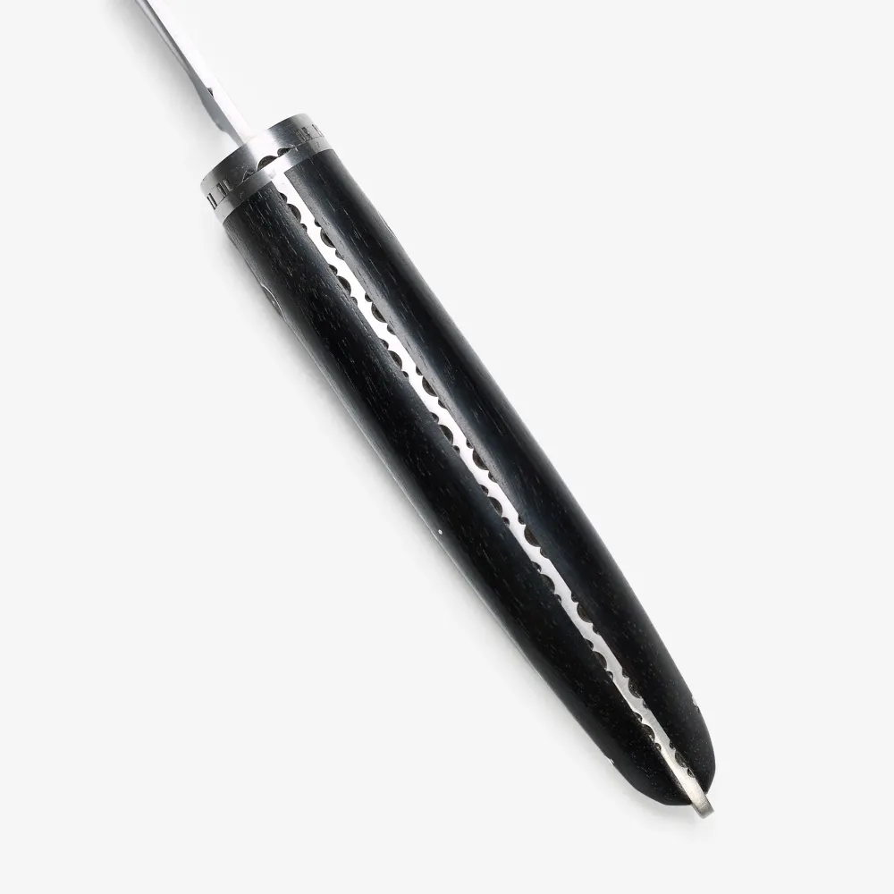 Laguiole en Aubrac Elaborado mano Gourmet Cuisine Chef's Knife Ebony Wood Handle, 6-