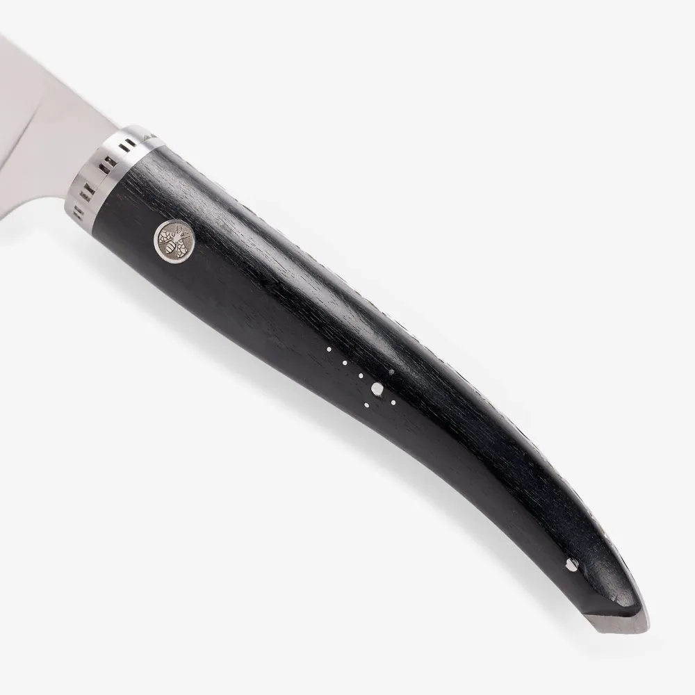 Laguiole en Aubrac Elaborado mano Gourmet Cuisine Chef's Knife Ebony Wood Handle, 6-