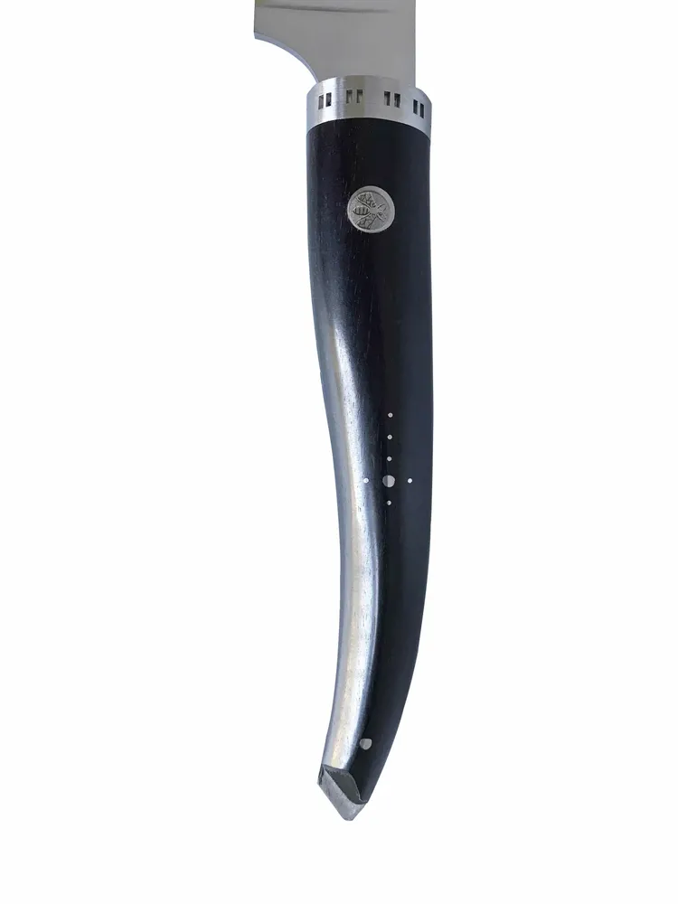 Laguiole en Aubrac Elaborado mano Gourmet Cuisine Chef's Knife Ebony Wood Handle, 6-