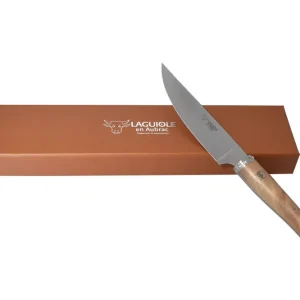 Laguiole en Aubrac Handcrafted Gourmet Cuisine Chef's Knife Nogal Wood Handle, 6-
