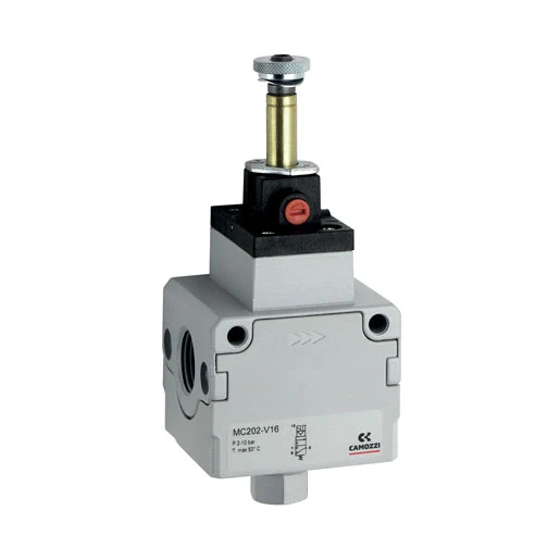 Soporte de Fijación Válvula 3/2 Eléctrica-Neumática Camozzi Mc202-V16