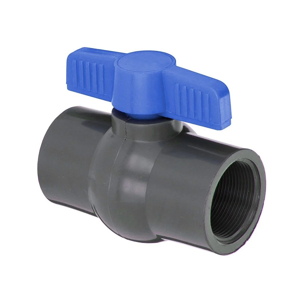Valvula Bola 32 Mm Pvc Manilla Azul