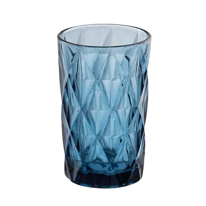 Probeta de Medición Vaso Azul de Cristal