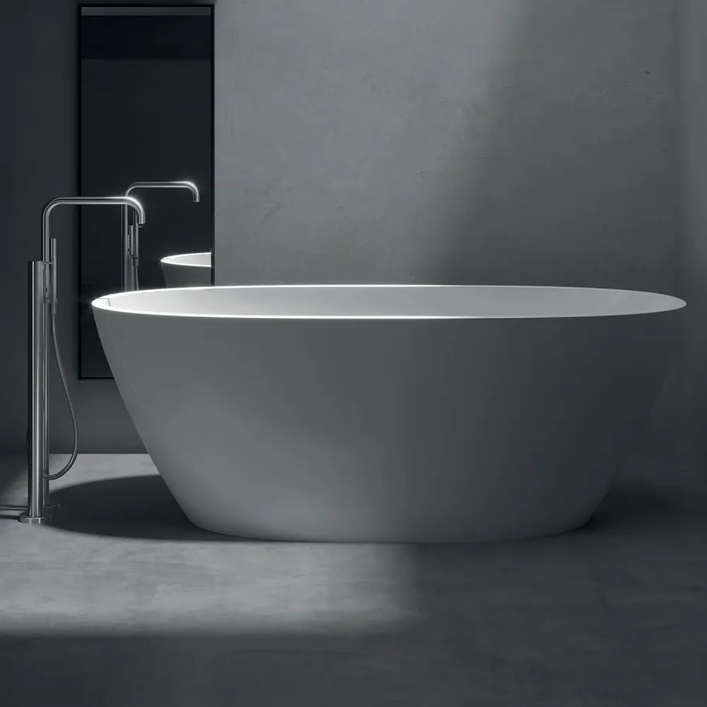 Vasca Freestanding acrilico cm 170x78x59h con troppo pieno