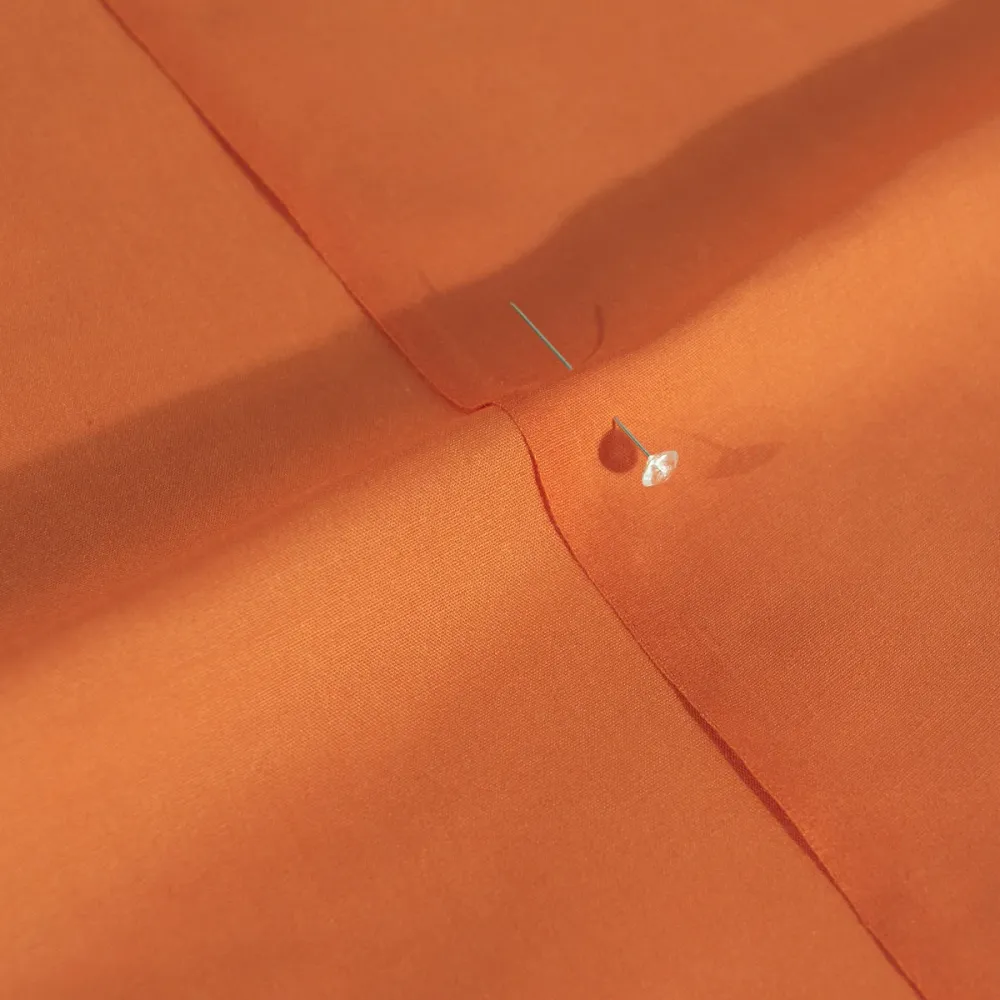 POPLIN LISO NARANJA MANDARIN