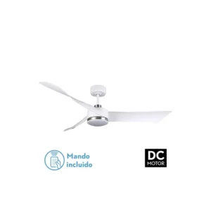 ventilador de techo acero color blanco serie tempel 132cm