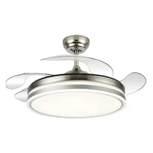 ventilador de techo acero color niquel serie bayomo 108cm