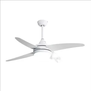 ventilador de techo metálico color blanco serie klod 117cm