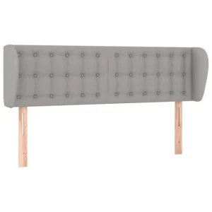vidaXL Cabecero de tela gris taupe 147x23x78/88 cm